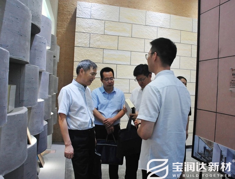 河南省商務(wù)廳領(lǐng)導參觀(guān)寶潤達節能板材